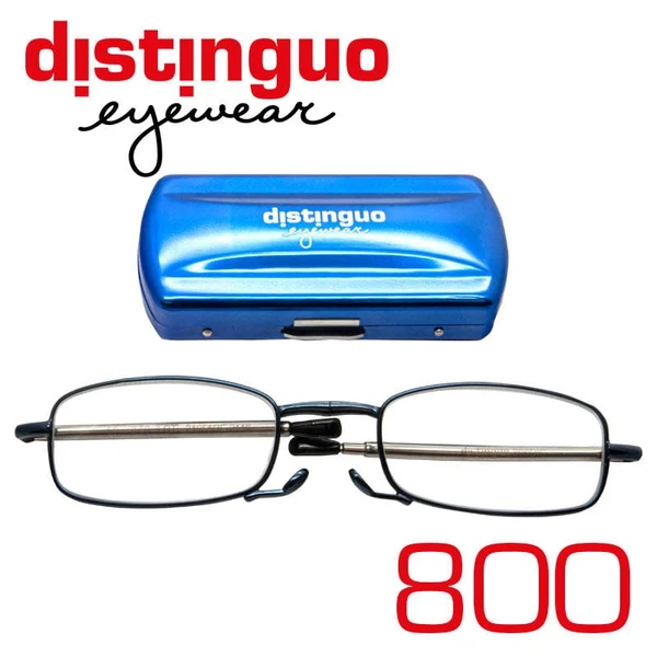 Distinguo 800 Pieghevoli da Tasca con Custodia Blu