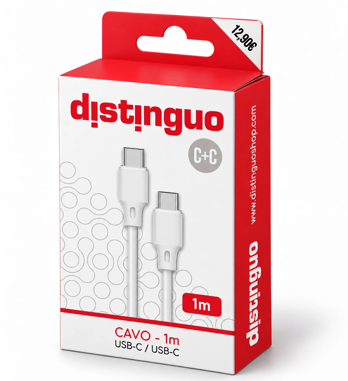 Confezione Distinguo 407DIS Cavo USB-C / USB-C · 1 m